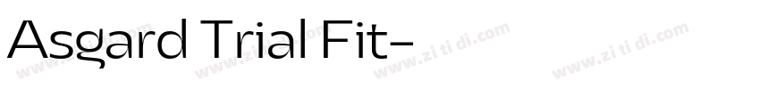 Asgard Trial Fit字体转换